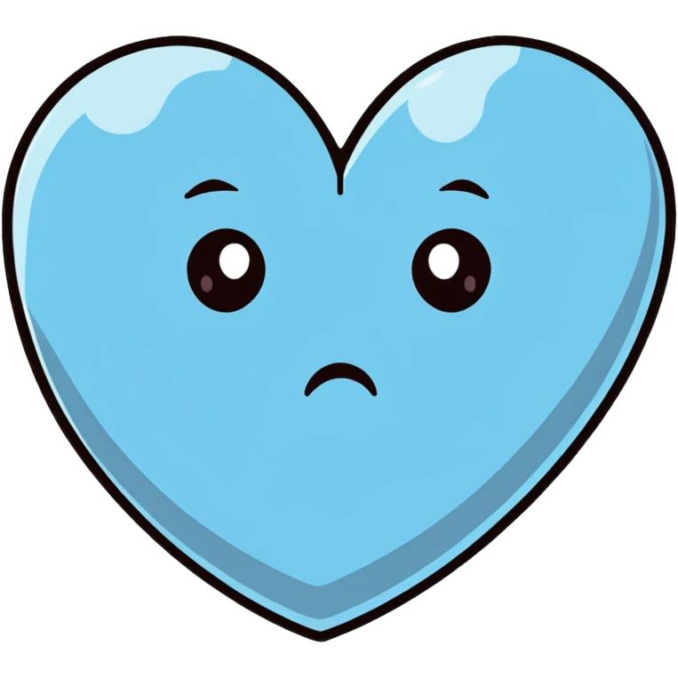 My heart is crying about you emoji