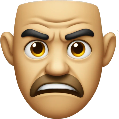 Angry shushing  emoji