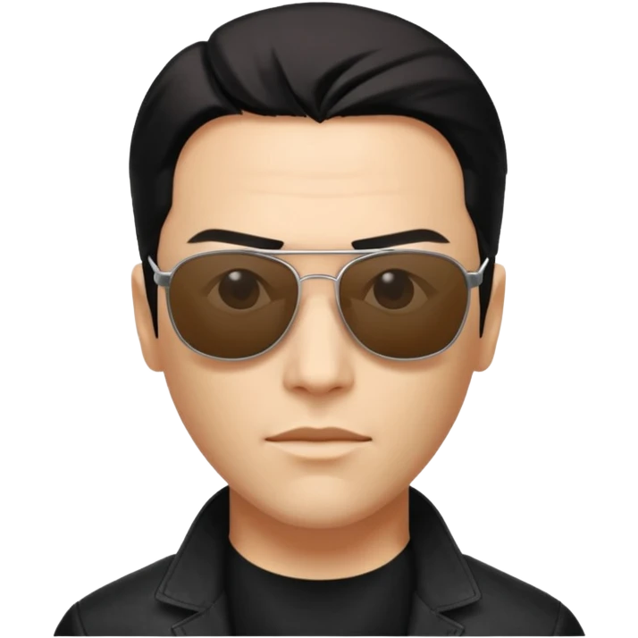 neo on sunglasses from matrix movie emoji