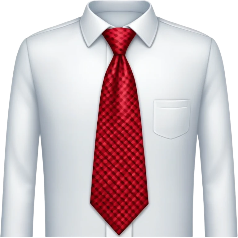 red necktie, professional attire accessory emoji