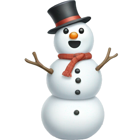 Cute snowman  emoji