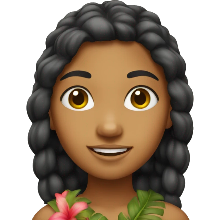 Hawaiian girl emoji