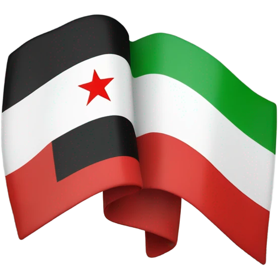 Syrian free flag emoji