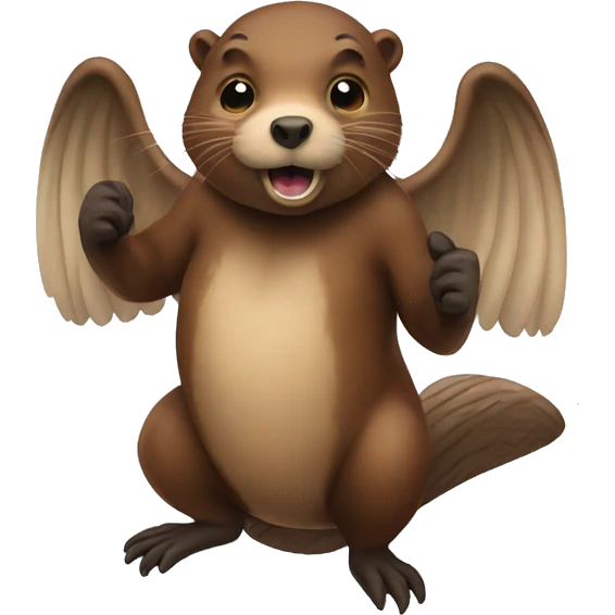 Winged beaver emoji