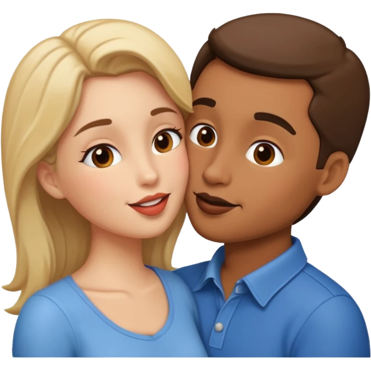 Öpüşen çift emoji