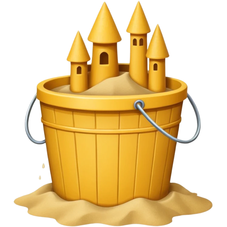 sand castle, Bucket-shaped castle emoji