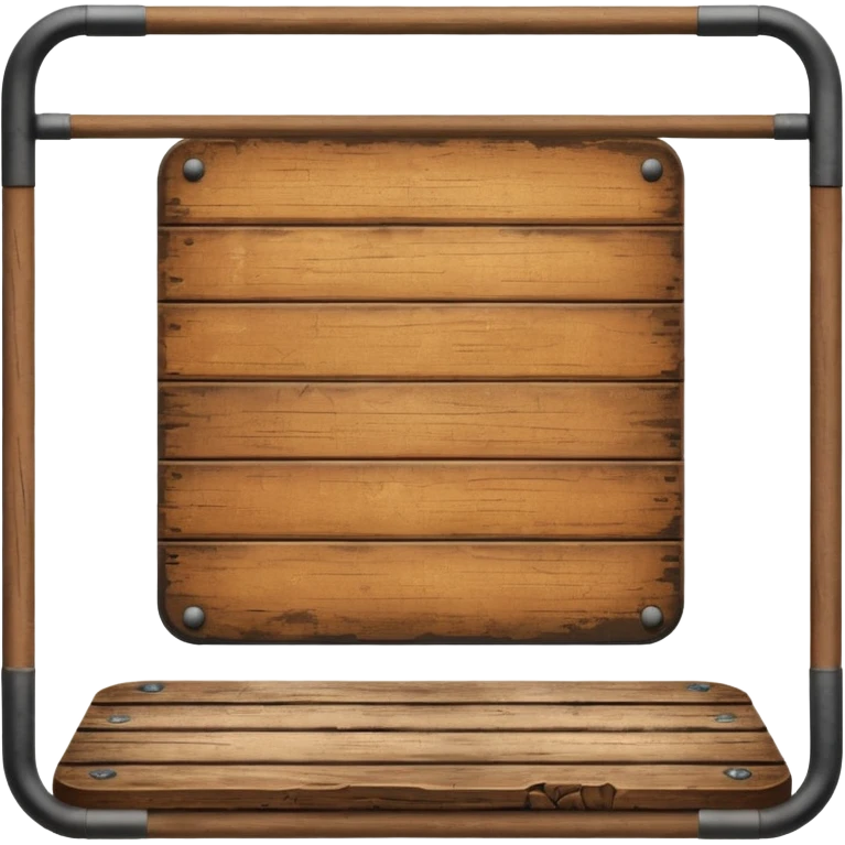 Platform board, with text . emoji
