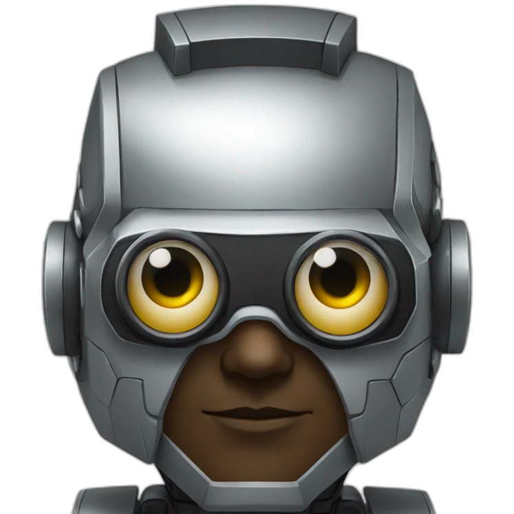 robot con lentes emoji