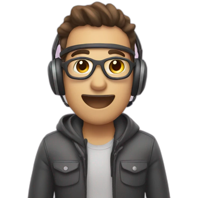 grabando video selfie emoji