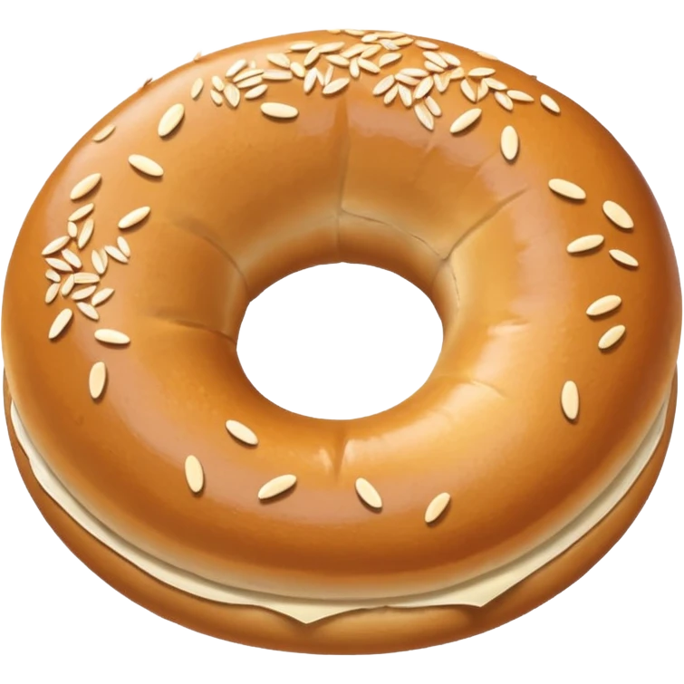 plain bagel emoji