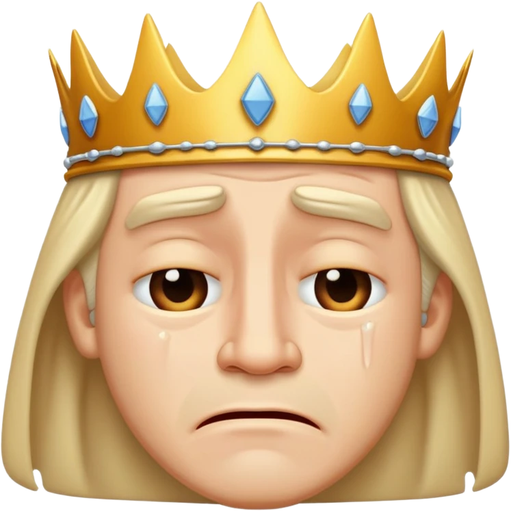 King crying emoji