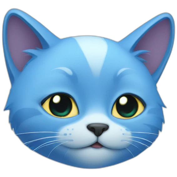 blue cat emoji