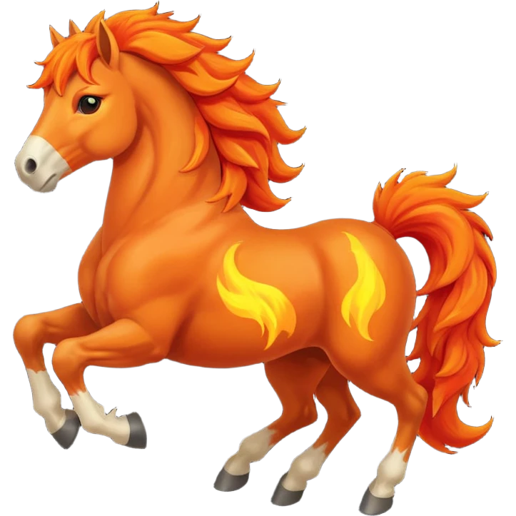 Fire horse emoji