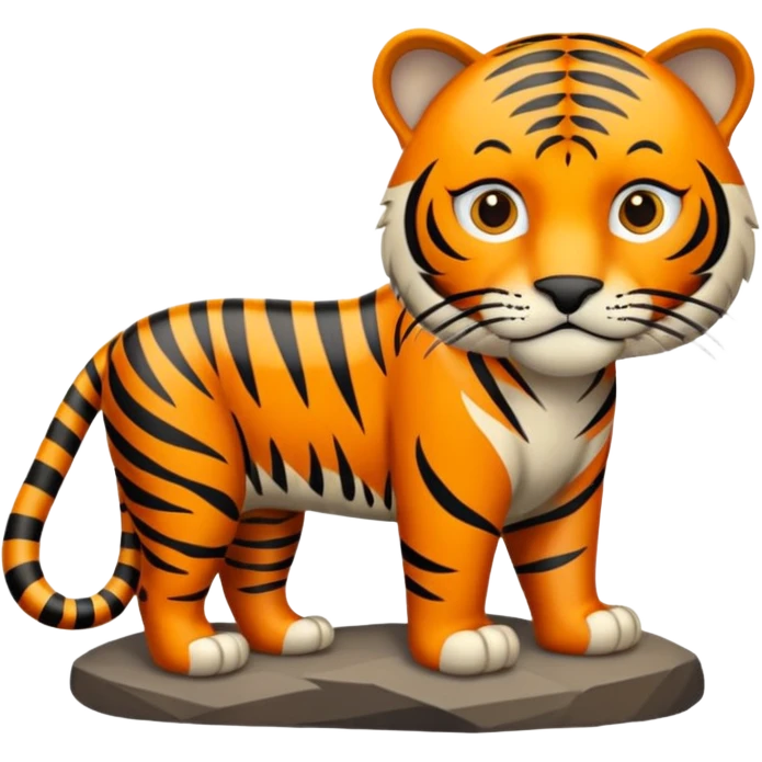 Tigre adulto en la cima emoji