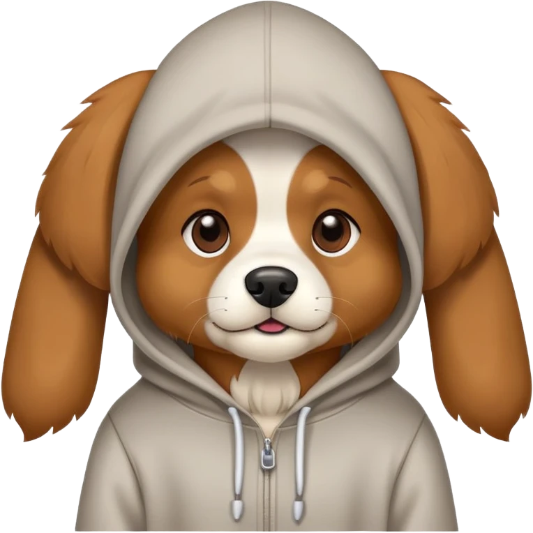 Dog with hoodie  emoji