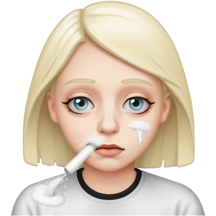 nose beers. metaphor for snorting cocaine emoji