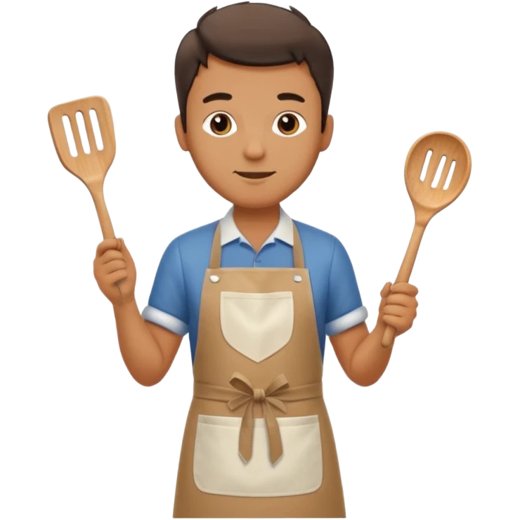 man cooking in a kitchen full body emoji