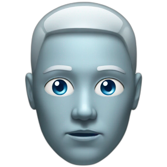 Electric glass head emoji