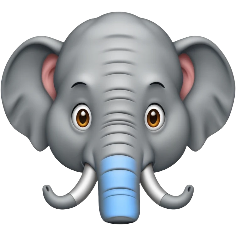 generate a confused elephant who is also in a state of panic emoji