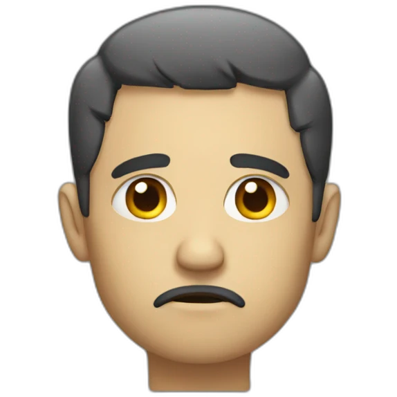 sad man emoji