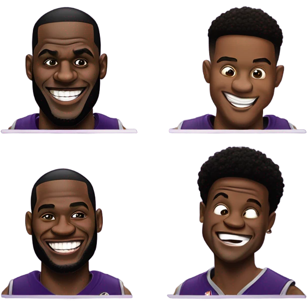 lebron and lamar jackson farting emoji