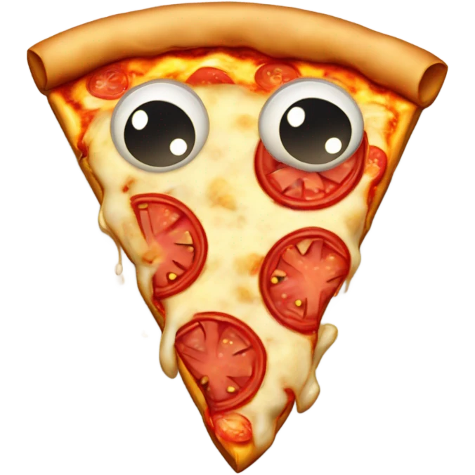 Talking pizza emoji