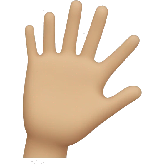 wednesday hand emoji