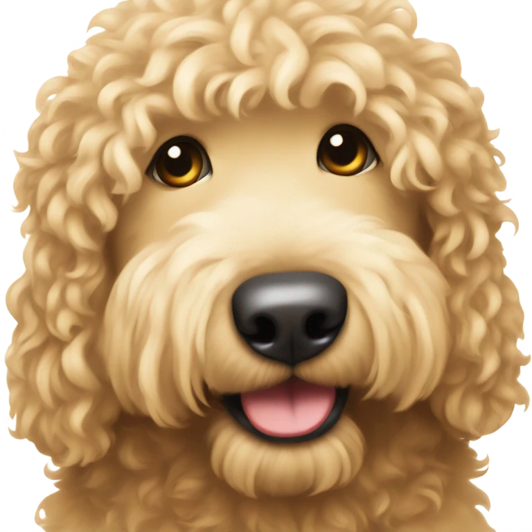 Mini golden doodle emoji