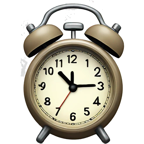 Alarm clock emoji