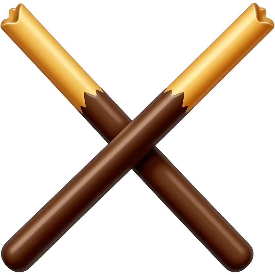 Chocolate one Pocky stick emoji