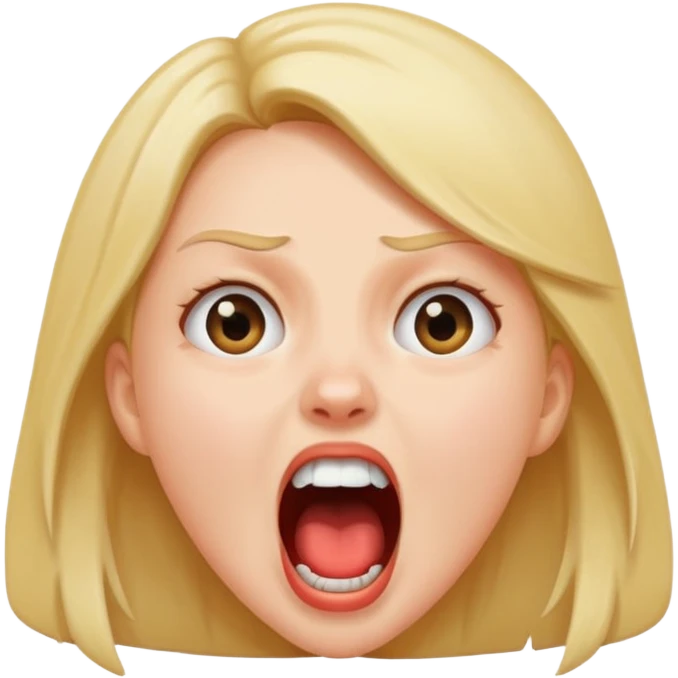 girl screaming  emoji