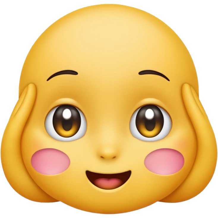 Make a cute shy 😌 in this emoji not a human i need  emoji