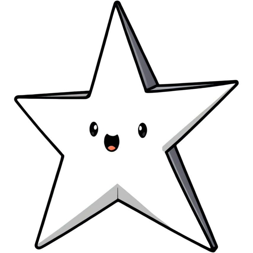 determined star in dynamic pose emoji