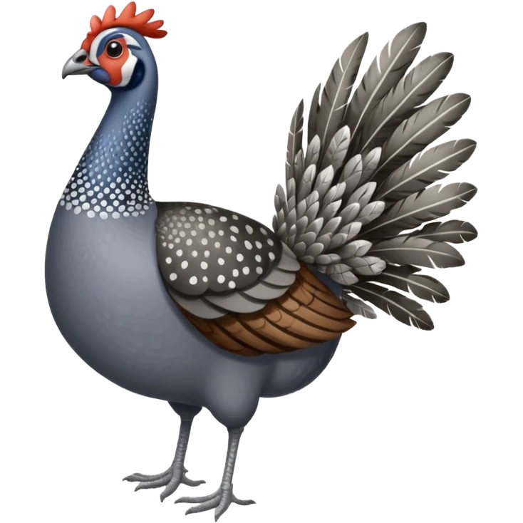 Guinea fowl  emoji