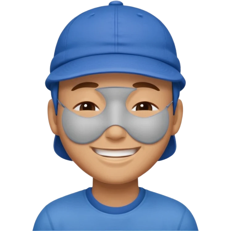 👌😁🧢 Combine these emojis and please, no body, just the head. emoji