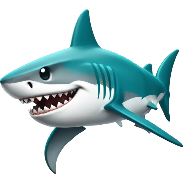 Shark wearing San Jose sharks jersey emoji