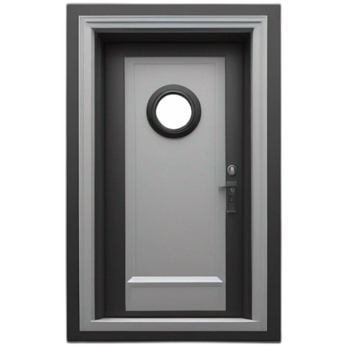 Large windowless rectangular matte black door whitek handle and a vertical BCD sight Adjace emoji