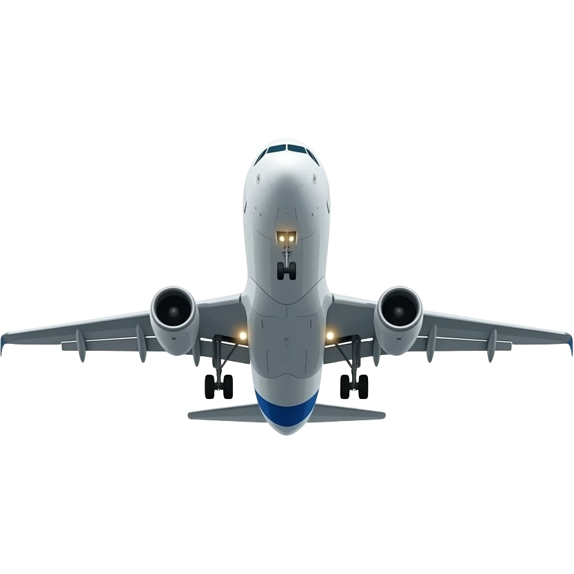 "An Airbus 100 taking off from the runway. emoji