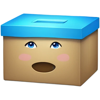Blue box that says donation insi emoji