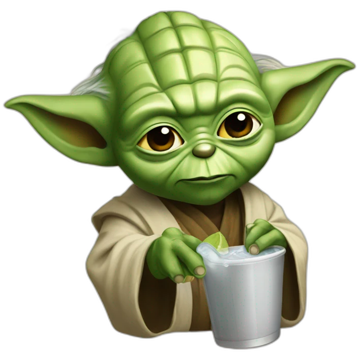 Yoda drink juice emoji