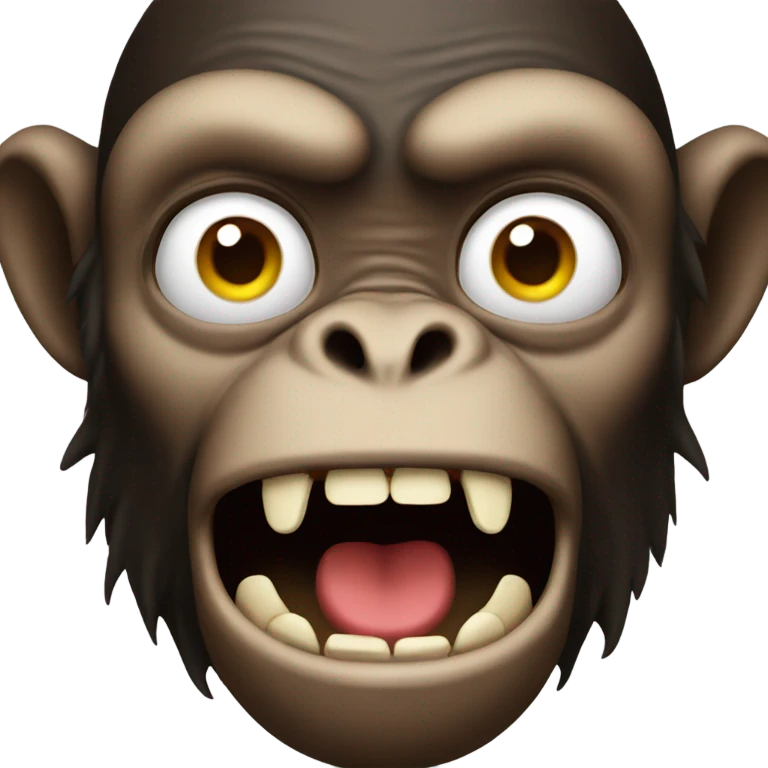 Monkey in terror emoji