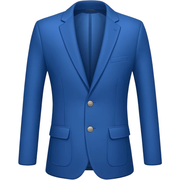 plain isolated blue blazer emoji