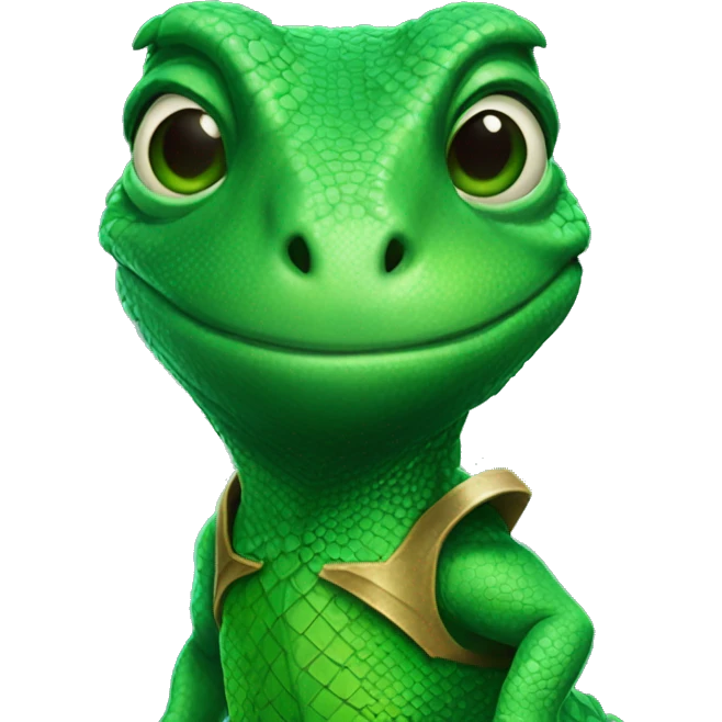 Lizard of Oz in emerald city emoji