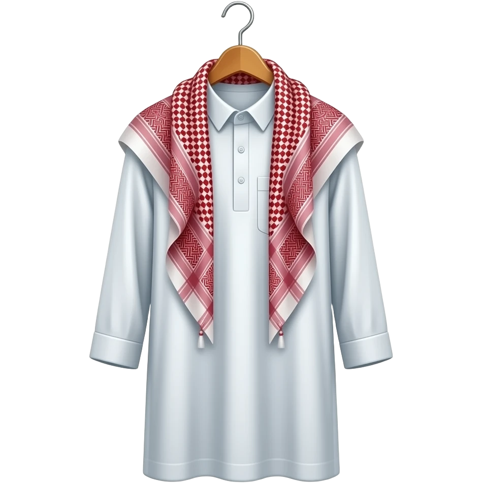 arab dishdasha in hanger emoji