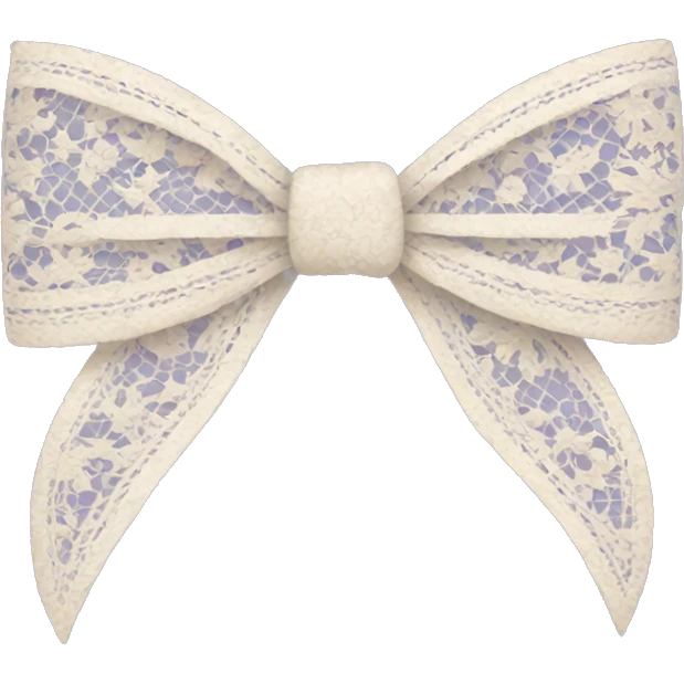 lace bow emoji