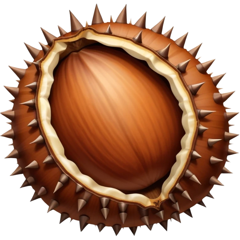 chestnut in its shell emoji
