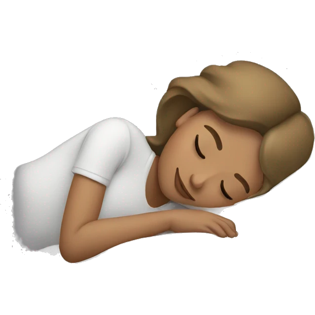 girl with dark blonde hair sleeping  emoji
