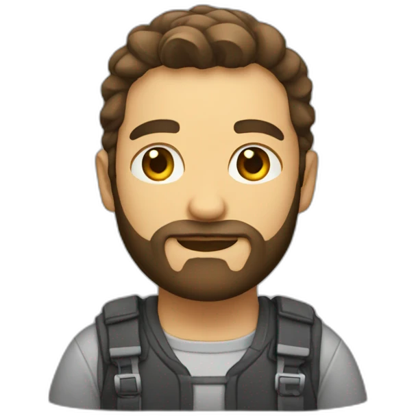 developer with short beard emoji