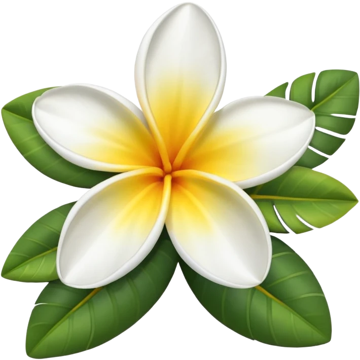 Frangipani flower emoji emoji