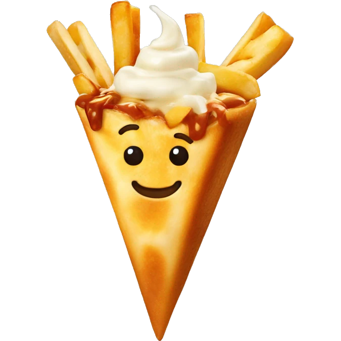 poutine qui mange une poutine emoji